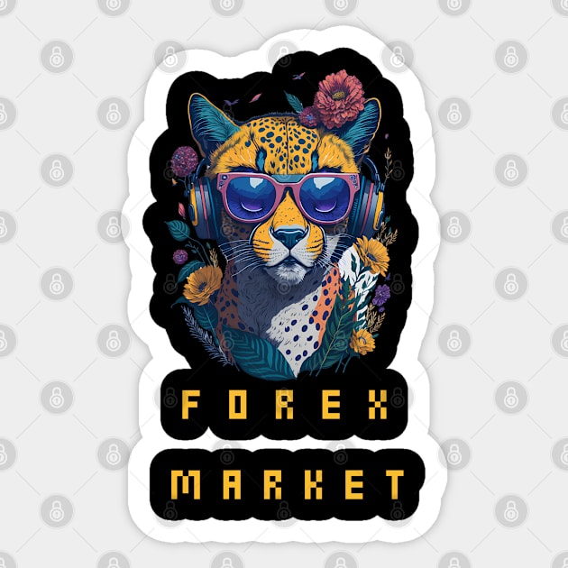 forex market Sticker by vaporgraphic